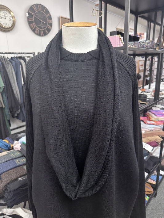 Country Laine Plain Infinity Scarf - Black