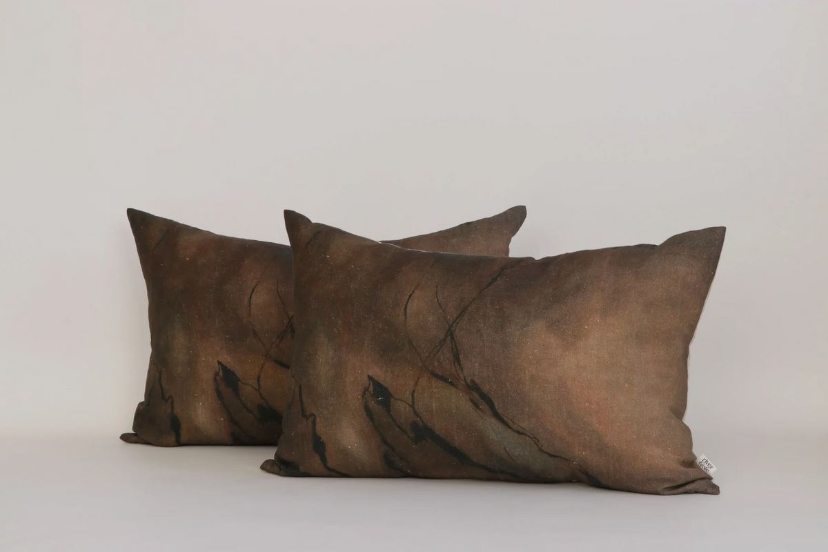 River & Isle Umber Marble Cushion Lumbar 60x40
