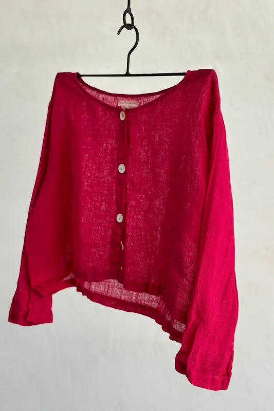 Meg by Design Doto Jacket Linen - Fuchsia