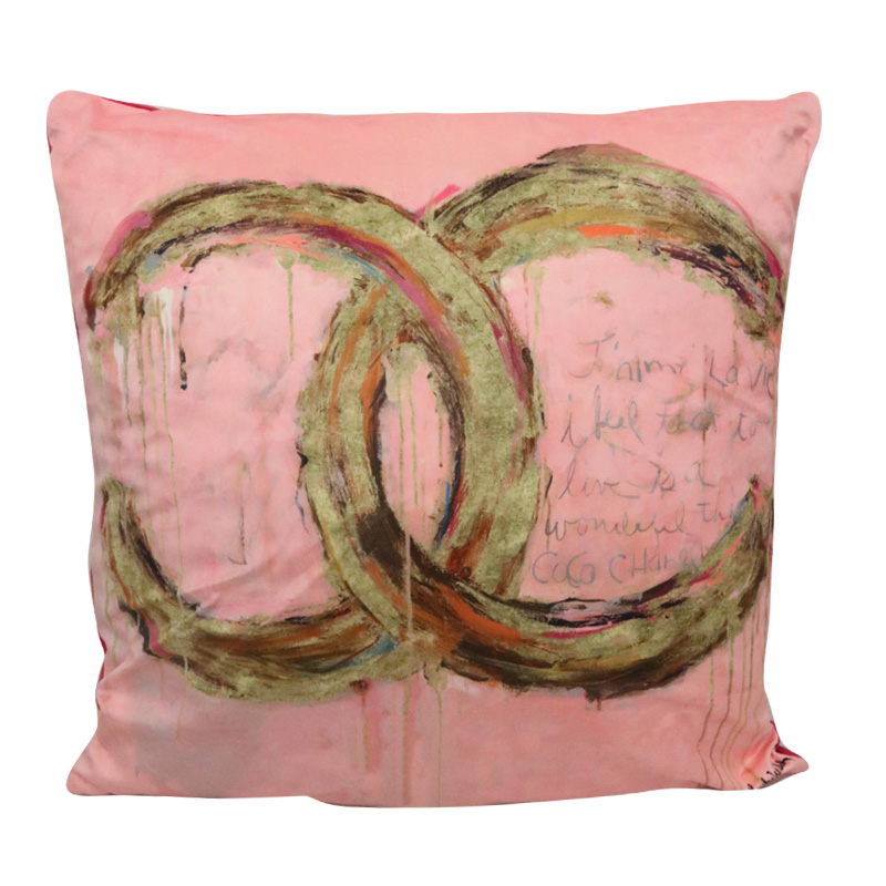 Le Forge Art Cushion Velvet No5 - Gold Coco