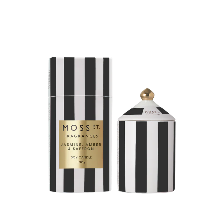 Moss St. Ceramic Candle 100g - Jasmine Amber & Saffron