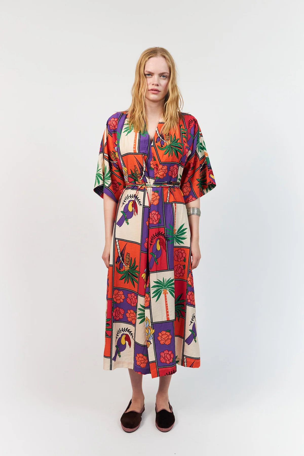 Lollys Laundry Jemima Maxi Dress 3/4 - Multi