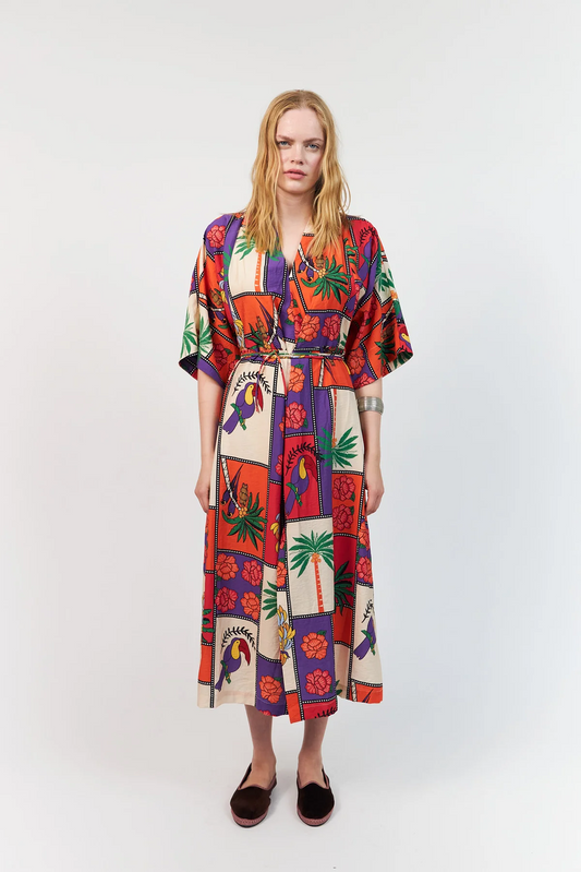 Lollys Laundry Jemima Maxi Dress 3/4 - Multi
