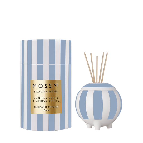 Moss St. Ceramic Diffuser 100ml - Juniper Berry & Citrus Spritz