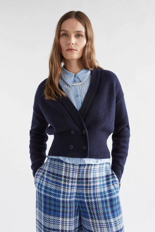 Elk Knytte DB Cardigan - New Navy