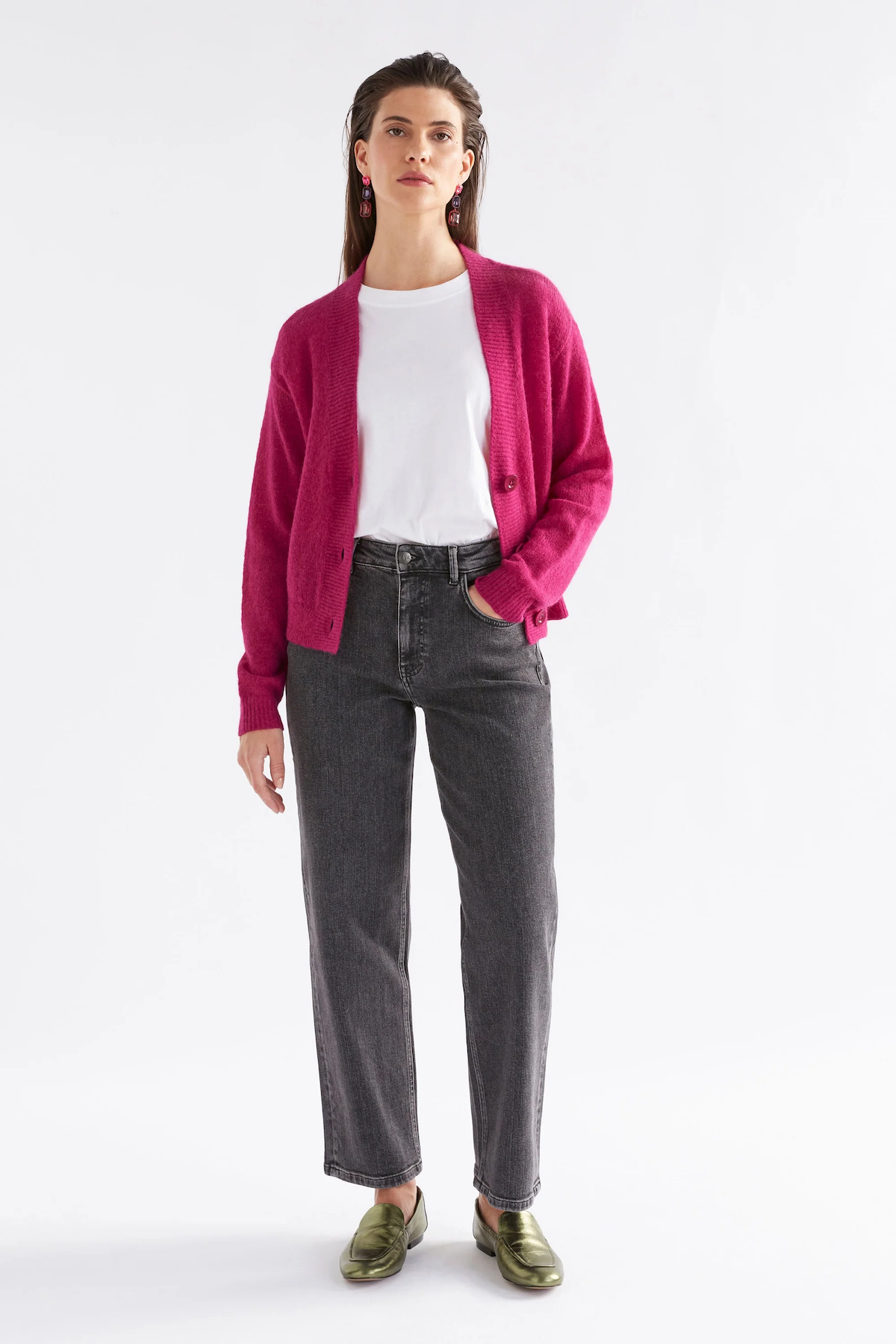 Elk Daaru Cardigan - Bright Pink