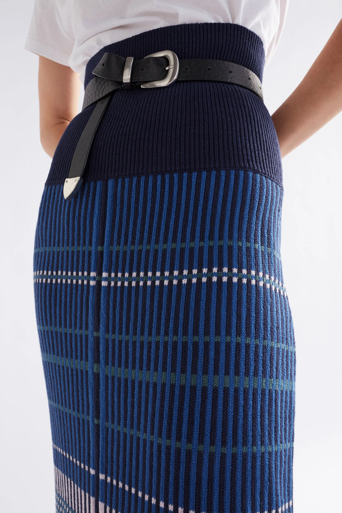 Elk Cila Organic Knit Skirt - Blue Multi