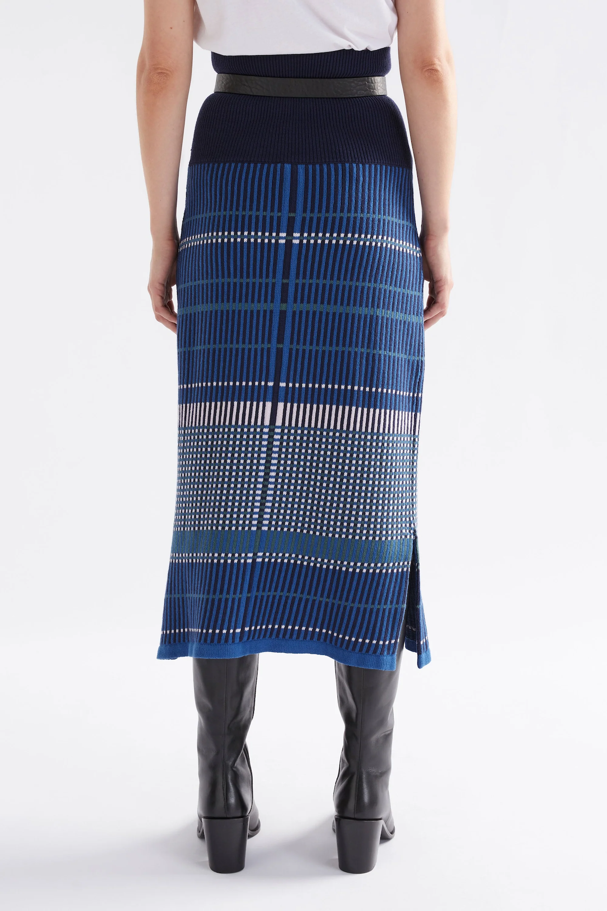 Elk Cila Organic Knit Skirt - Blue Multi