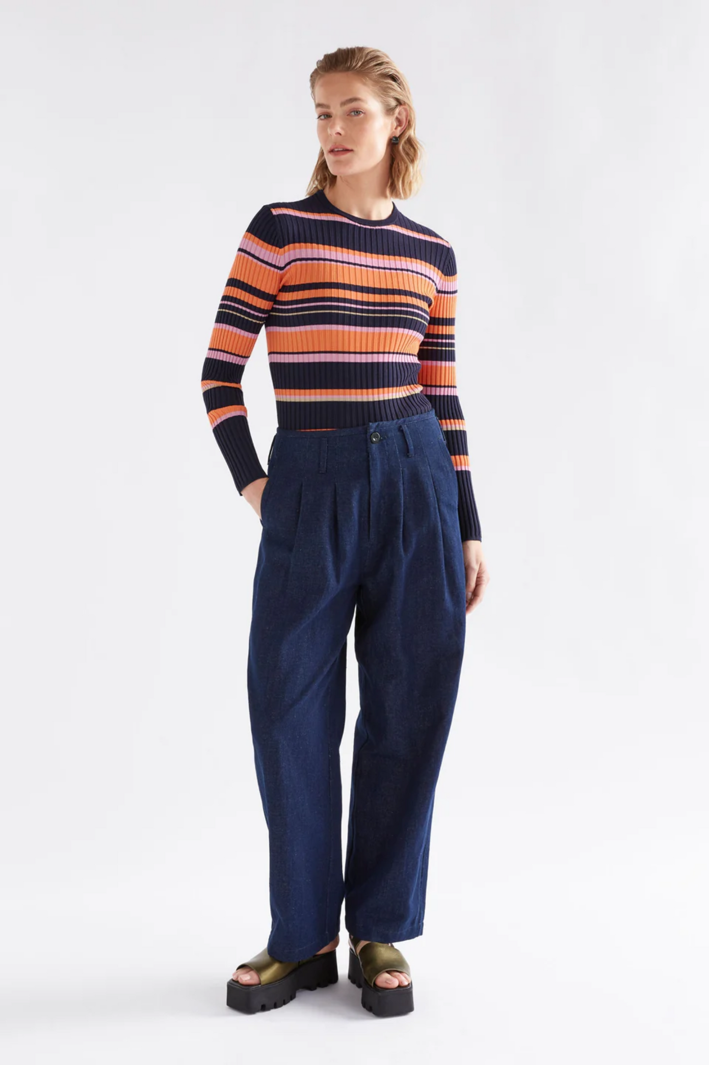Elk Slinki Sweater - Slinki Stripe