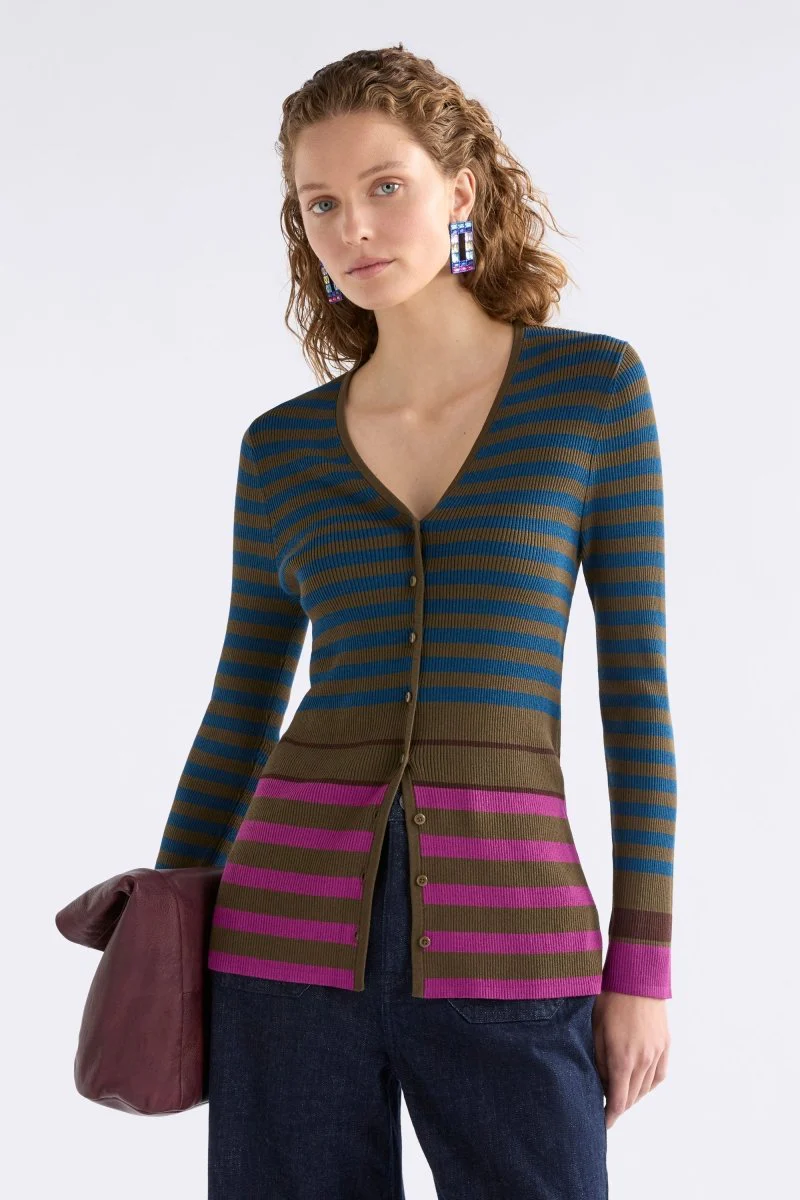 Elk Pinto Cardi - Riga Stripe
