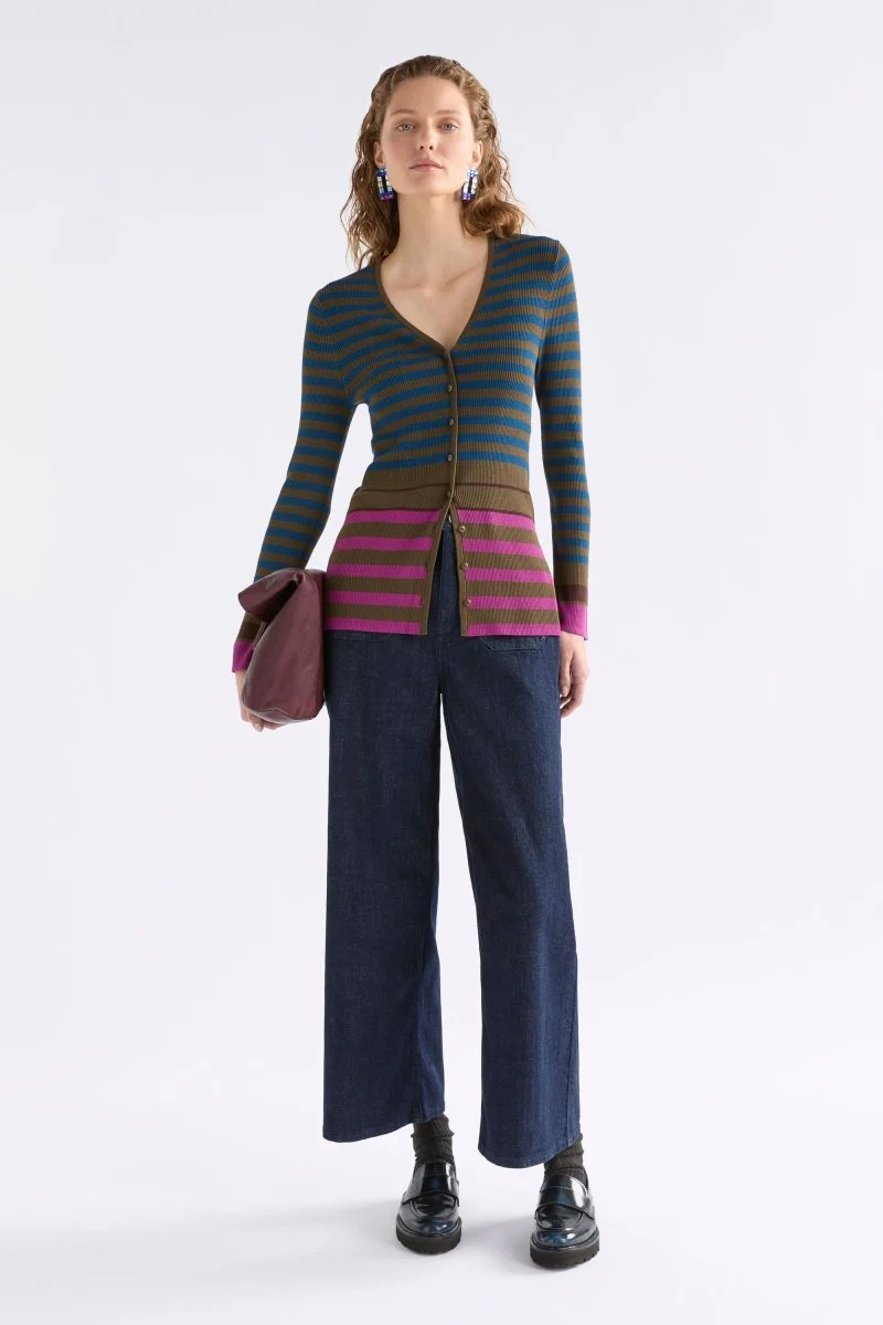 Elk Pinto Cardi - Riga Stripe