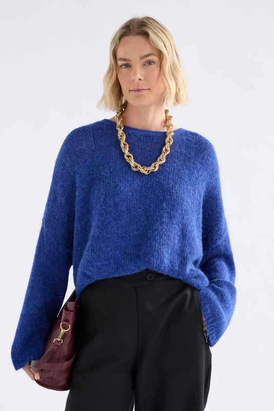 Elk Agna Sweater - Deep Cobalt