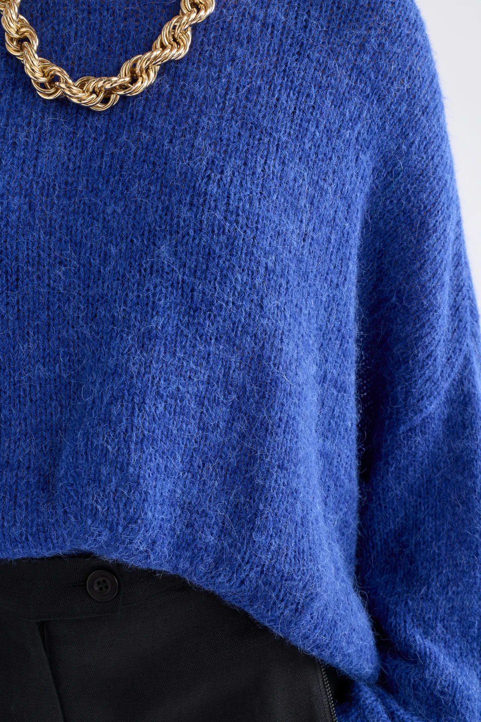 Elk Agna Sweater - Deep Cobalt
