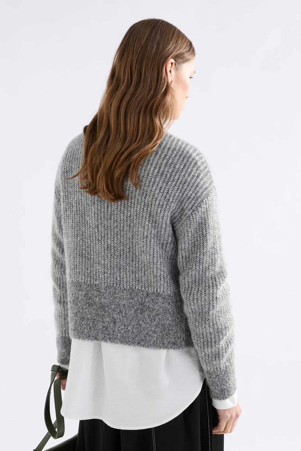 Elk Aleph Cardi - Mid Grey Melange
