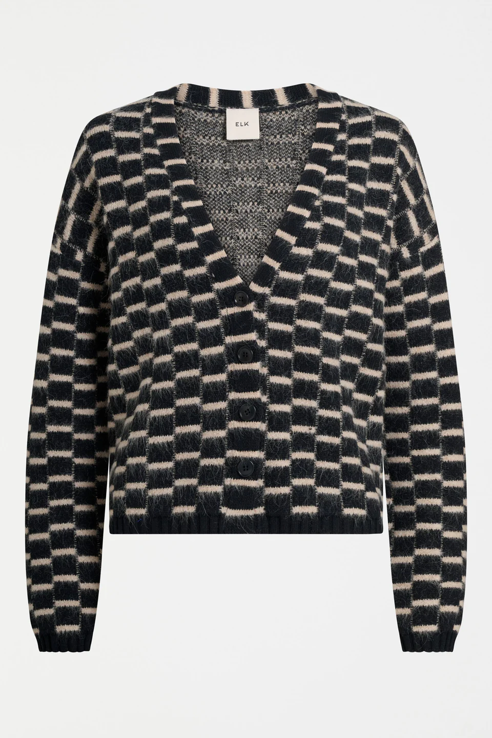 Elk Lunz Cardi - Black/Beige