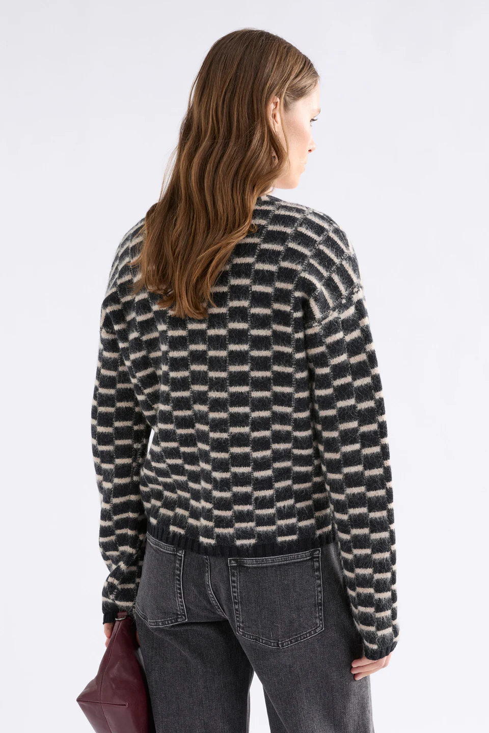 Elk Lunz Cardi - Black/Beige