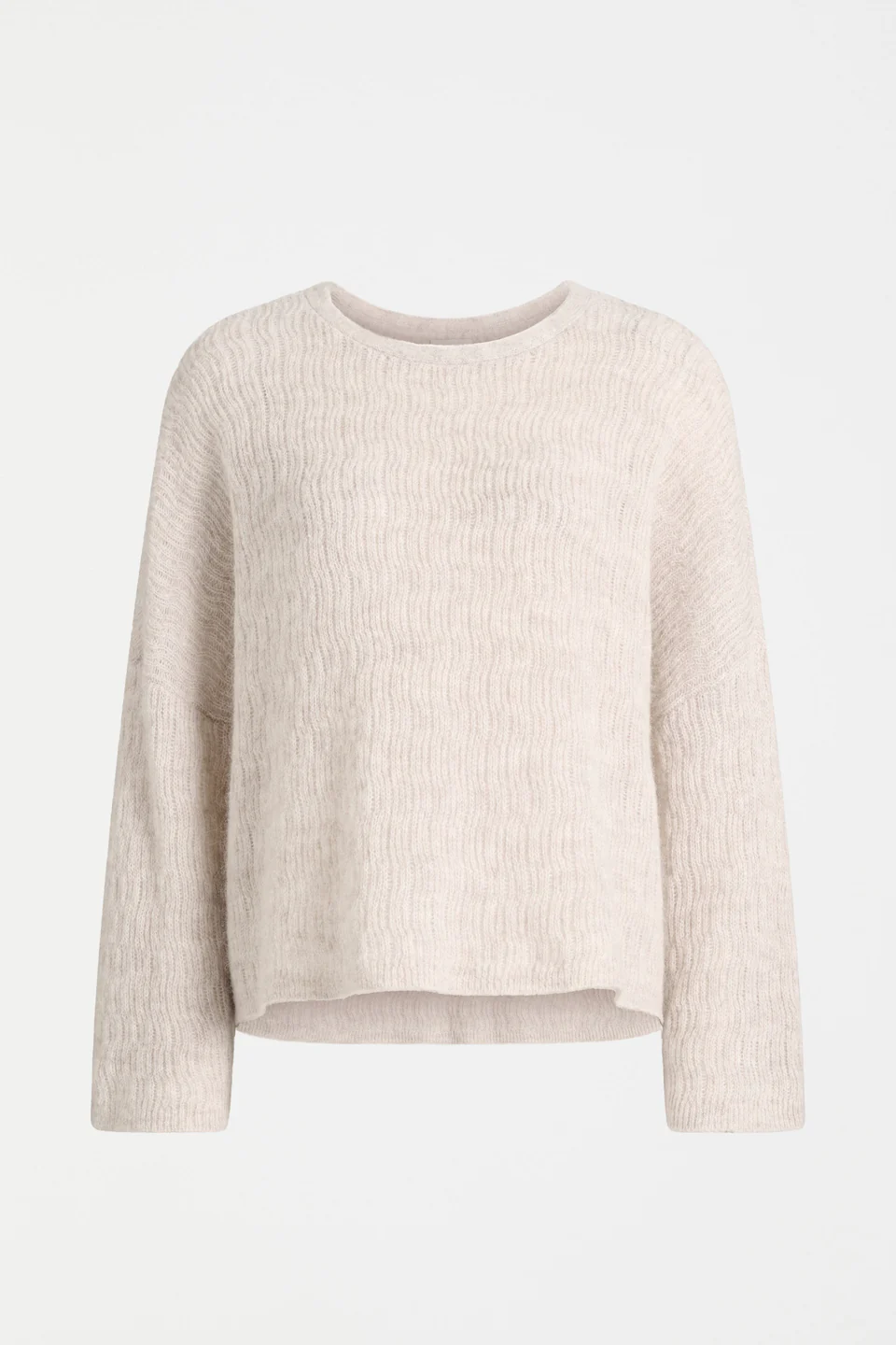 Elk Agna Pattern Sweater - Ecru