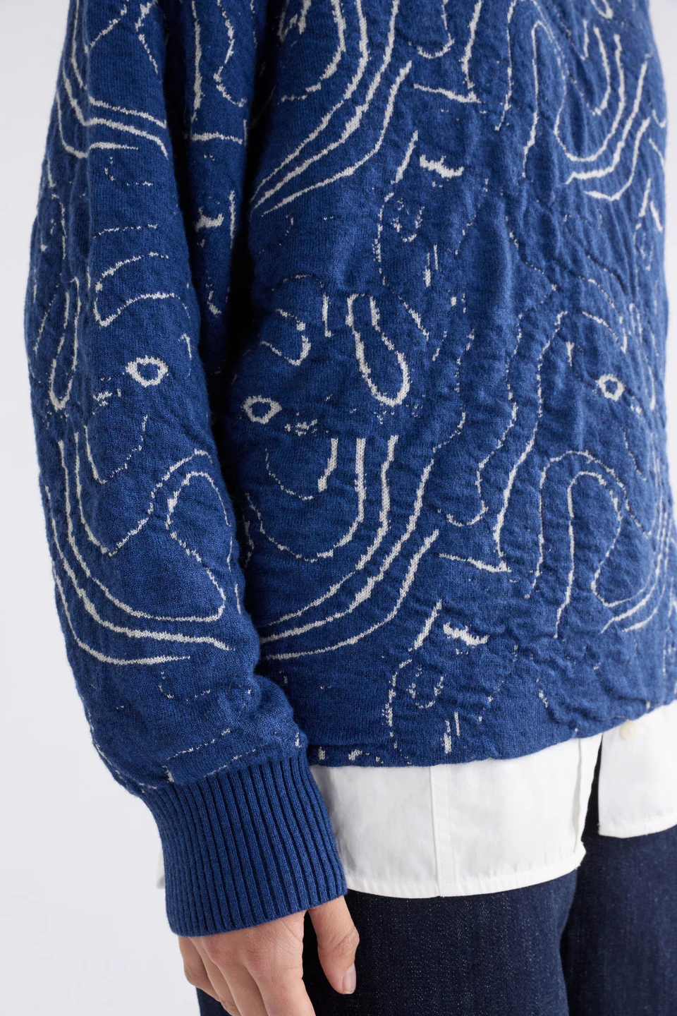 Elk Otillia Sweater - Blue/Silver