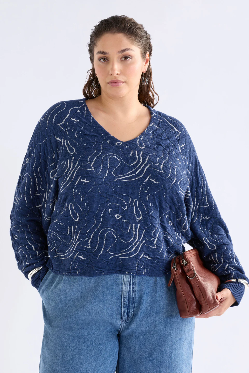 Elk Otillia Sweater - Blue/Silver