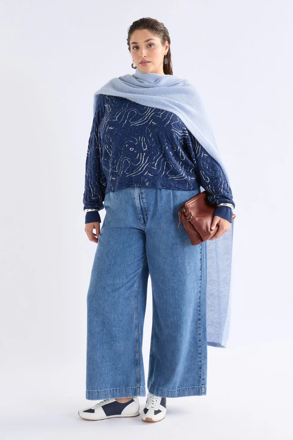 Elk Otillia Sweater - Blue/Silver