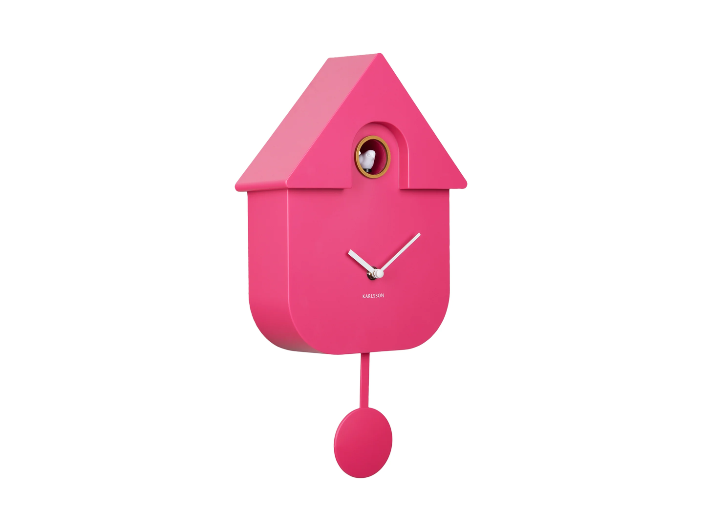 Karlsson Modern Cuckoo Clock - Bright Pink