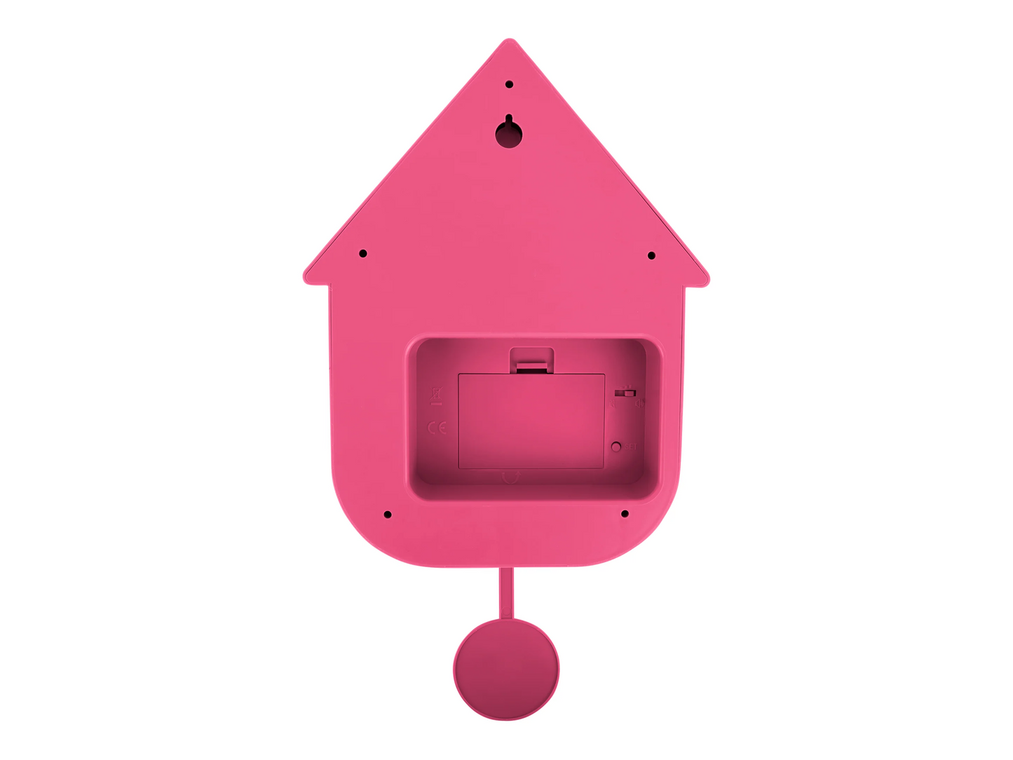 Karlsson Modern Cuckoo Clock - Bright Pink