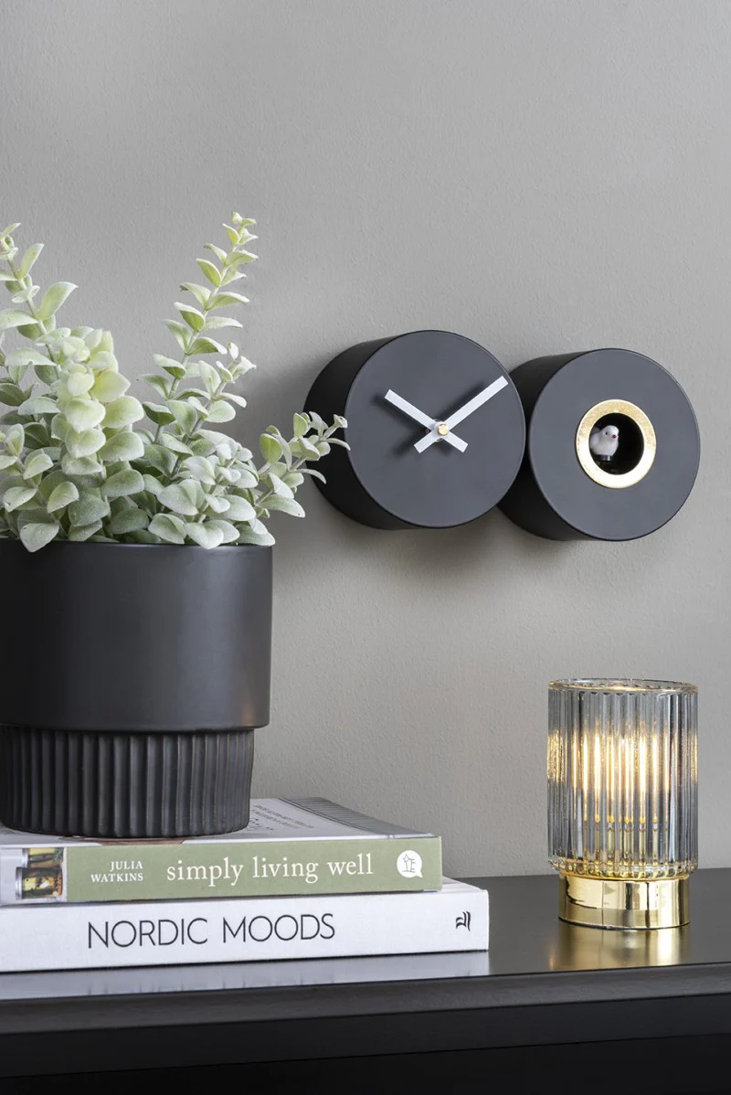Karlsson Duo Cuckoo Clock - Matte Black