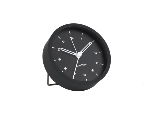 Karlsson Tinge Alarm Clock - Black