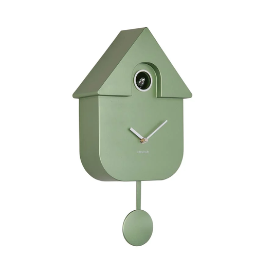 Karlsson Modern Cuckoo Clock - Metallic Green