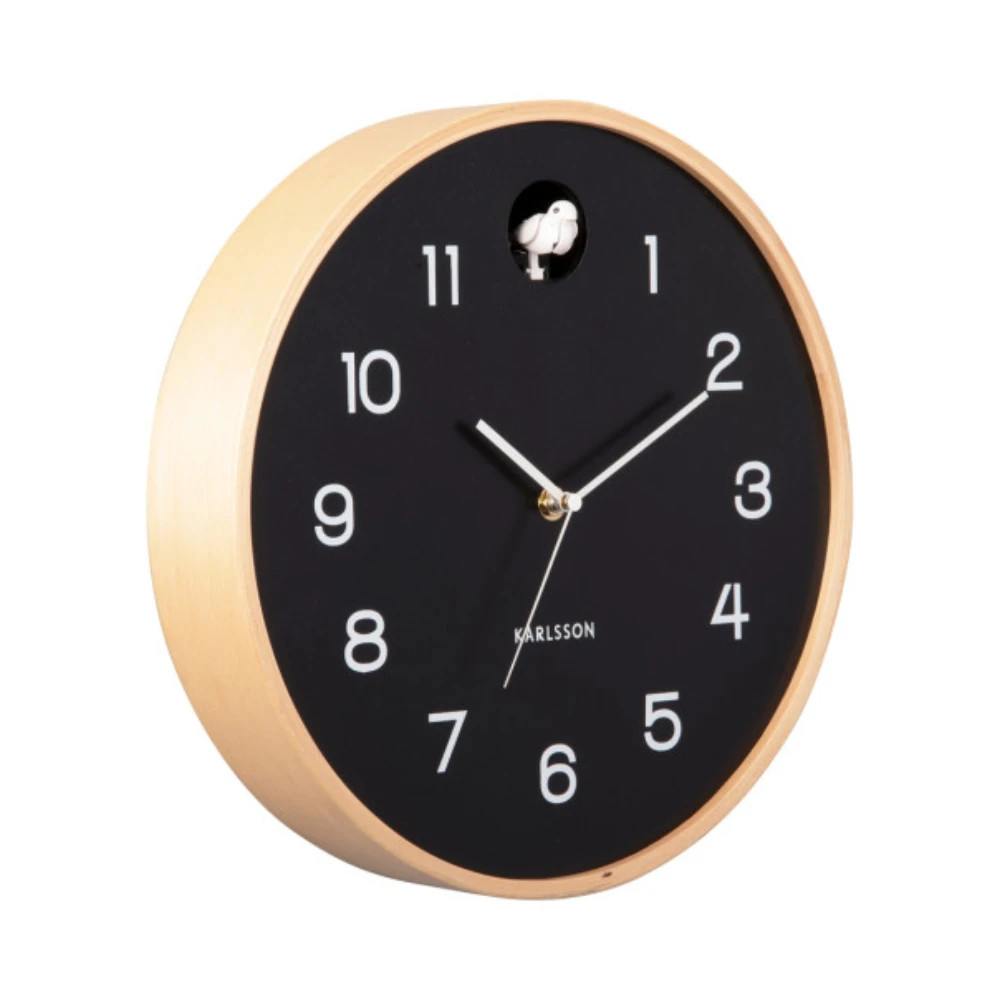 Karlsson Natural Cuckoo Clock - Black