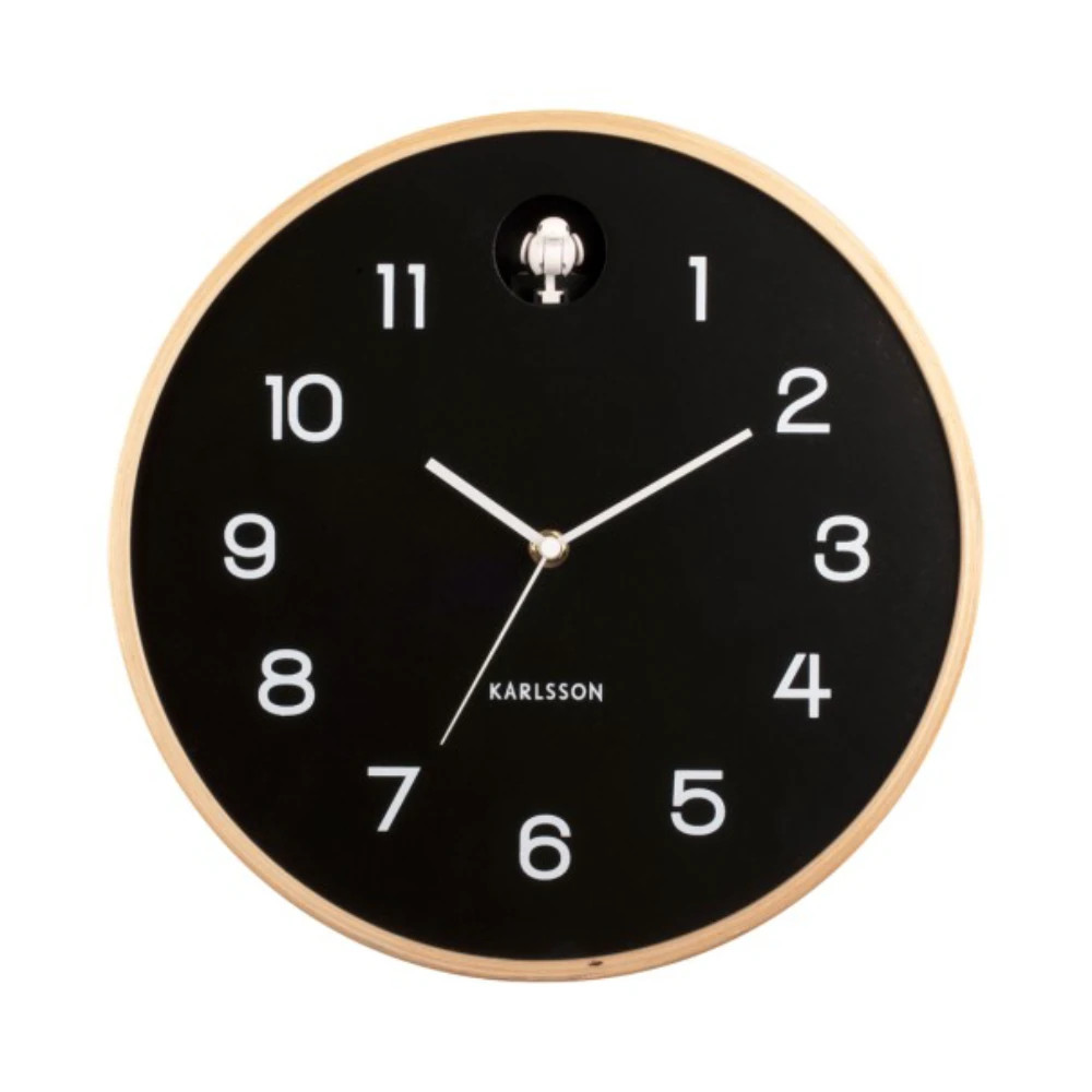 Karlsson Natural Cuckoo Clock - Black