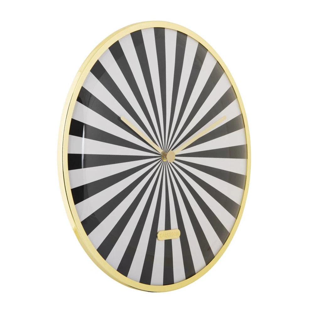 Karlsson Candy Swirl Wall Clock - Black