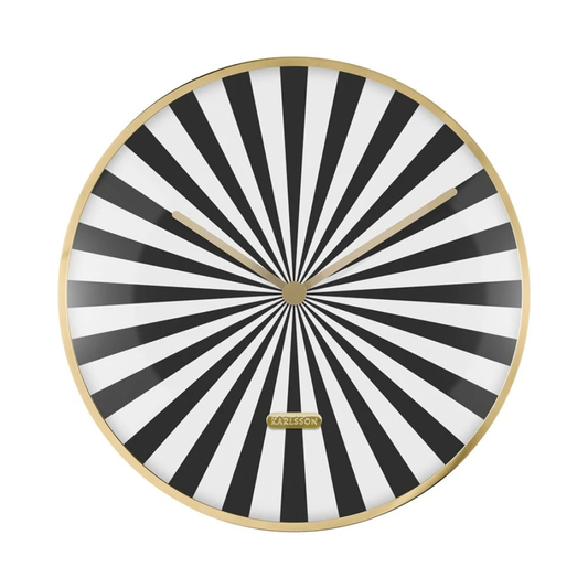 Karlsson Candy Swirl Wall Clock - Black
