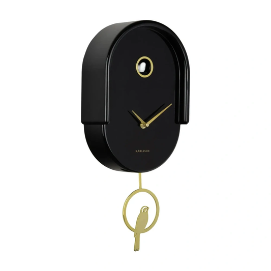 Karlsson Tweet Clock - Black