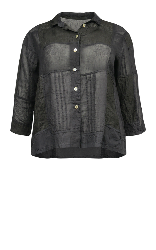 Meg By Design Kahani Shirt  - Black