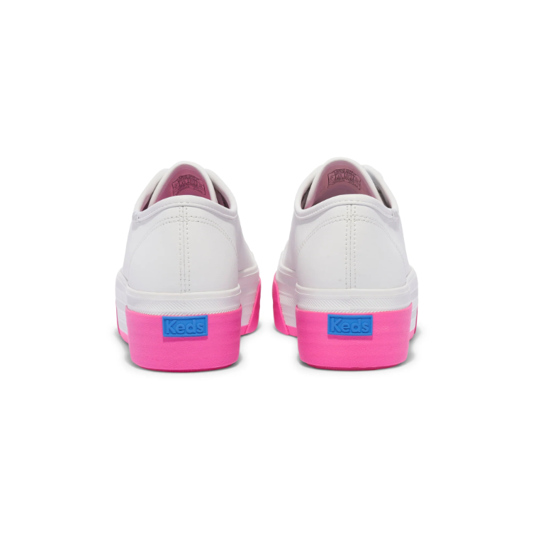 Keds Triple Up Leather Sneaker - White/Pink