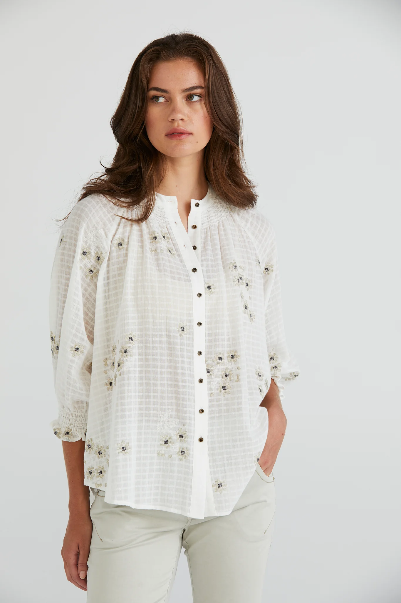 Lania The Label Flora Shirt - White