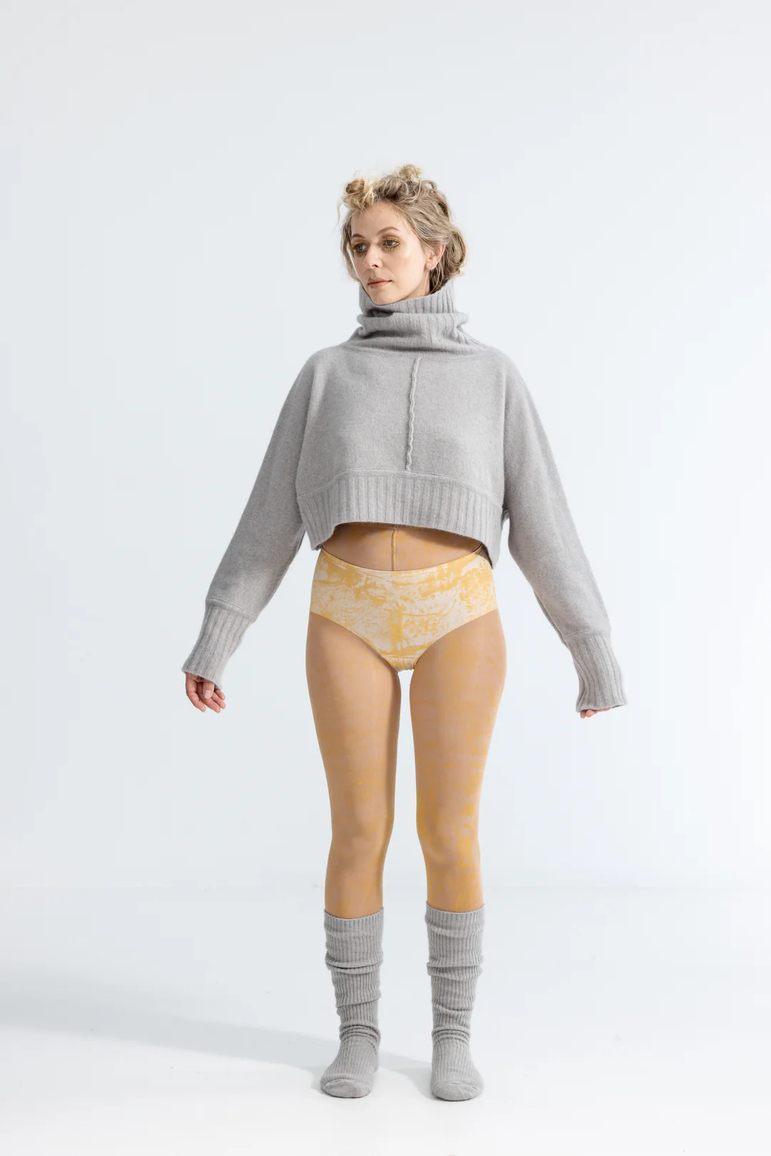 Lela Jacobs U Turtle Crop Crop - Ash