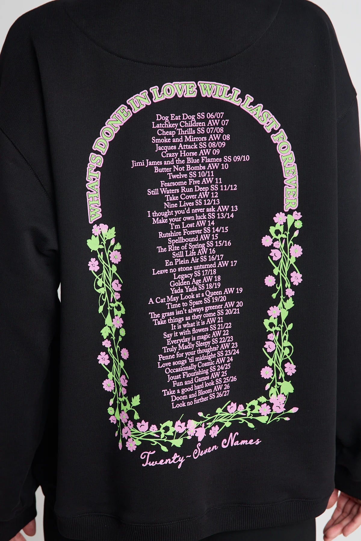 Twenty-Seven Names We Were Together, I Forget The Rest Hoodie - Black