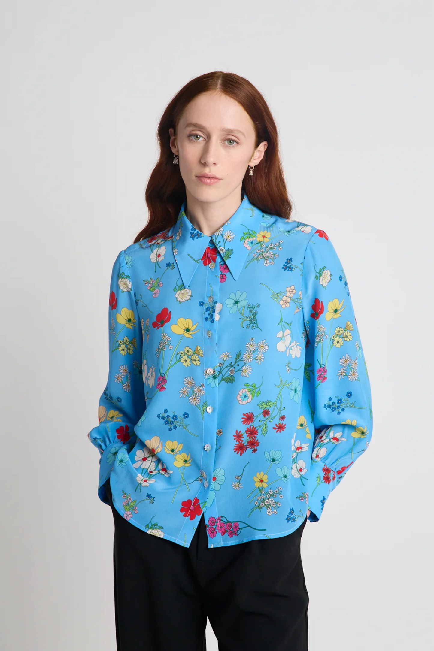 Twenty-Seven Names Instrumental Shirt - Blue Floral