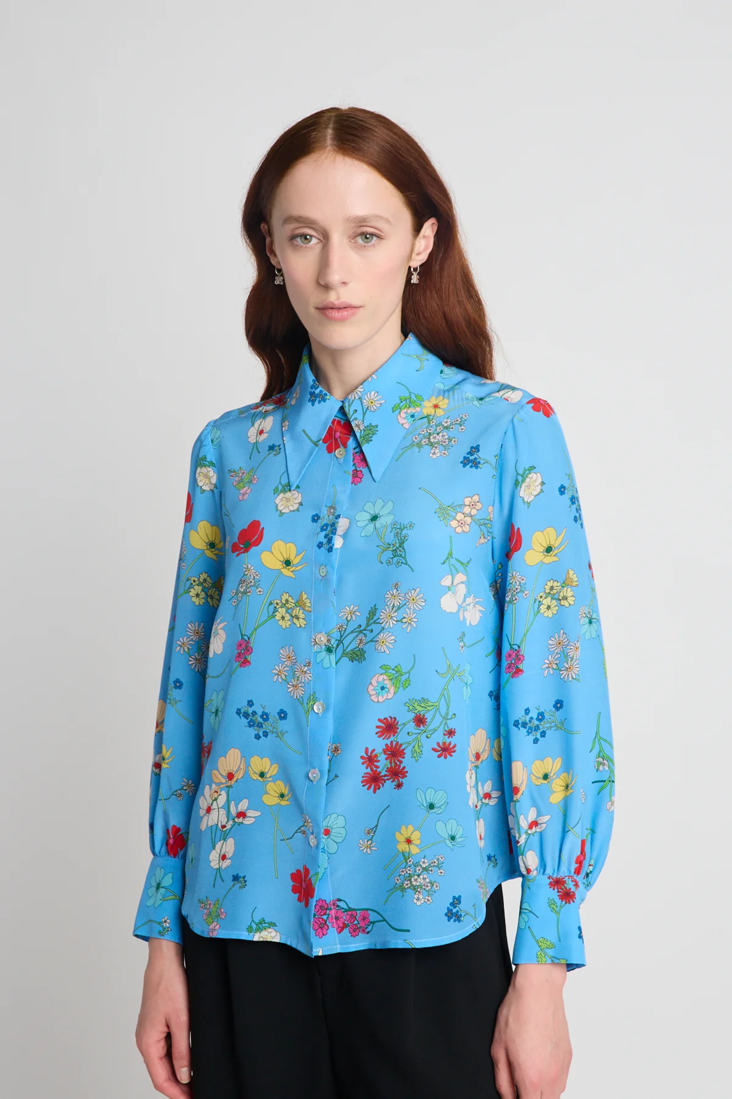 Twenty-Seven Names Instrumental Shirt - Blue Floral