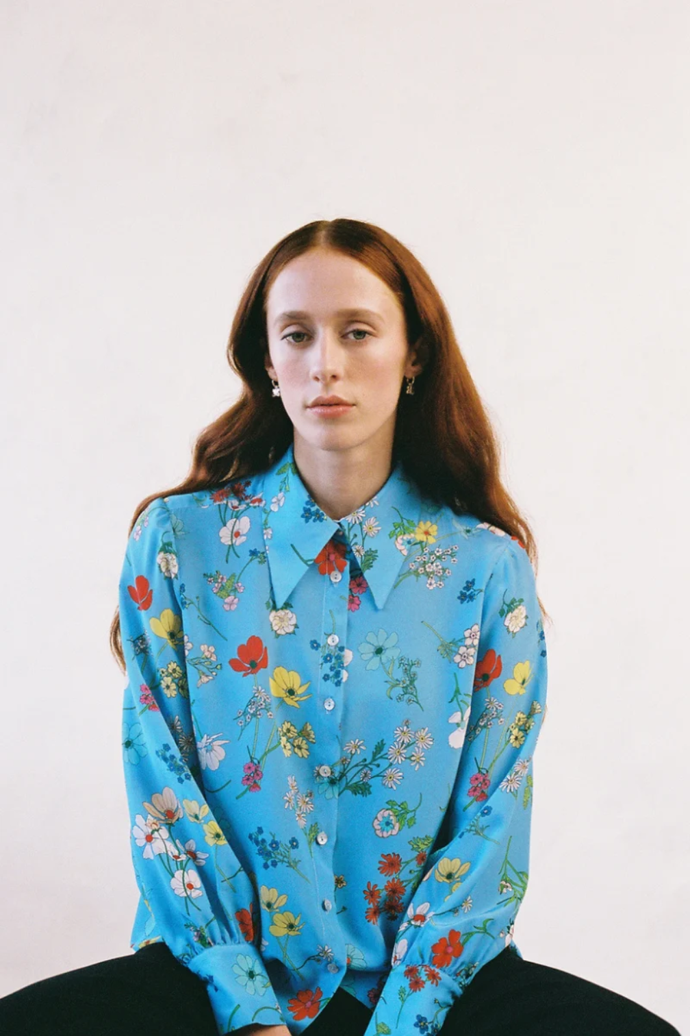 Twenty-Seven Names Instrumental Shirt - Blue Floral