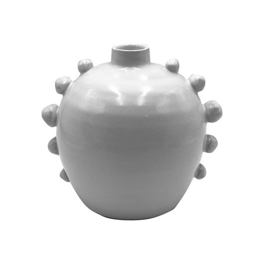 Le Forge Terracotta CB Vase - White