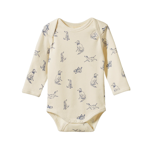 Nature Baby Long Sleeve Bodysuit - Best Friend Print