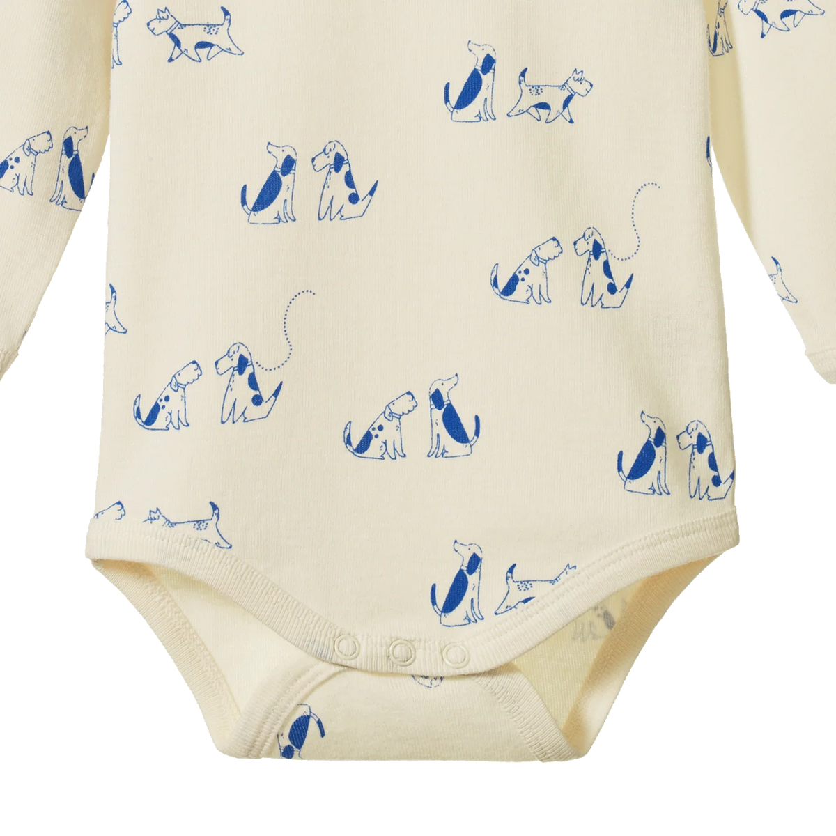 Nature Baby Long Sleeve Bodysuit - Dog Walk Print