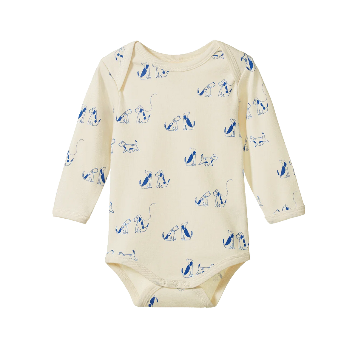 Nature Baby Long Sleeve Bodysuit - Dog Walk Print