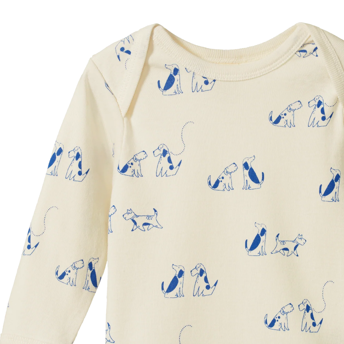 Nature Baby Long Sleeve Bodysuit - Dog Walk Print