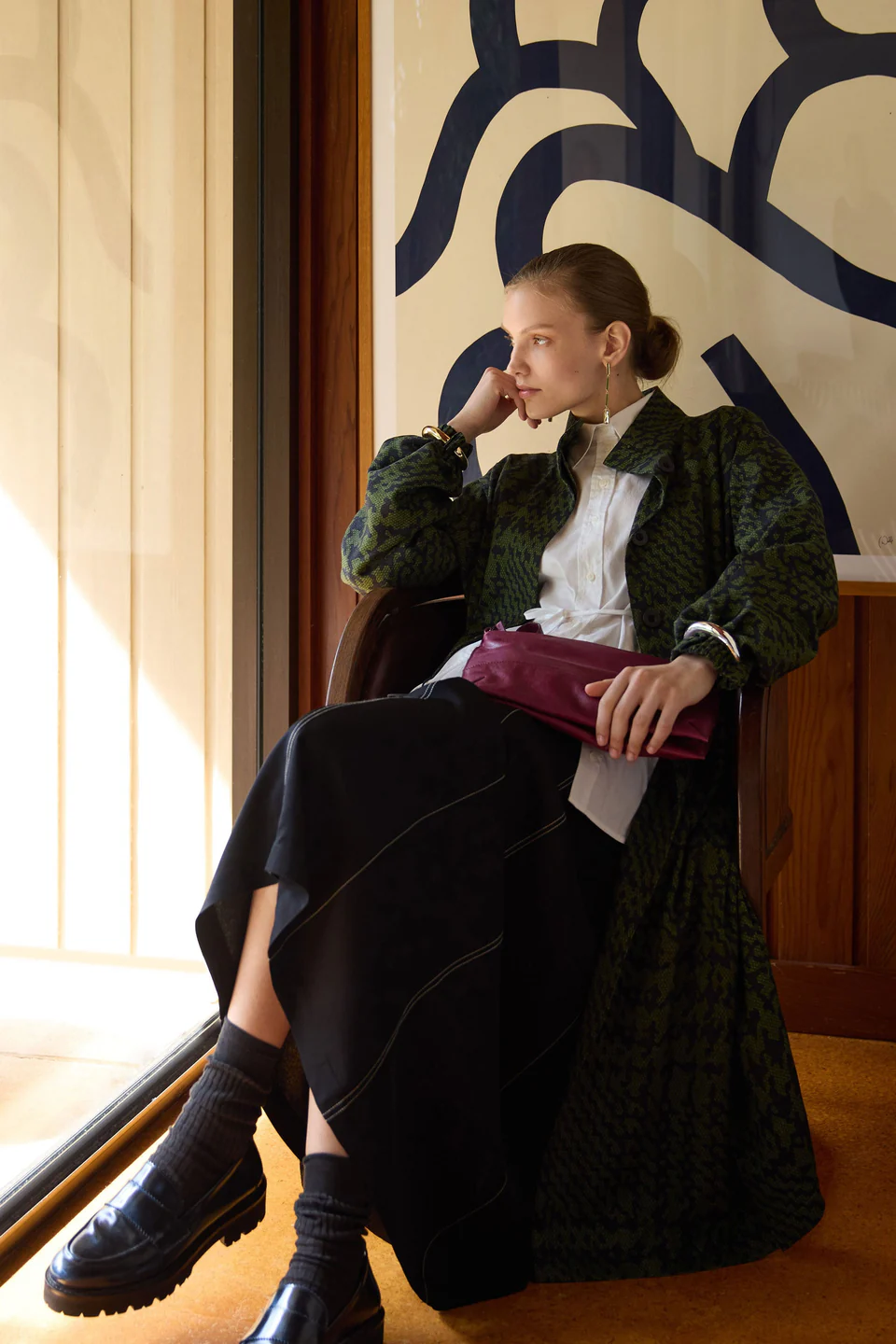 Elk Mitte Coat - Portus Print