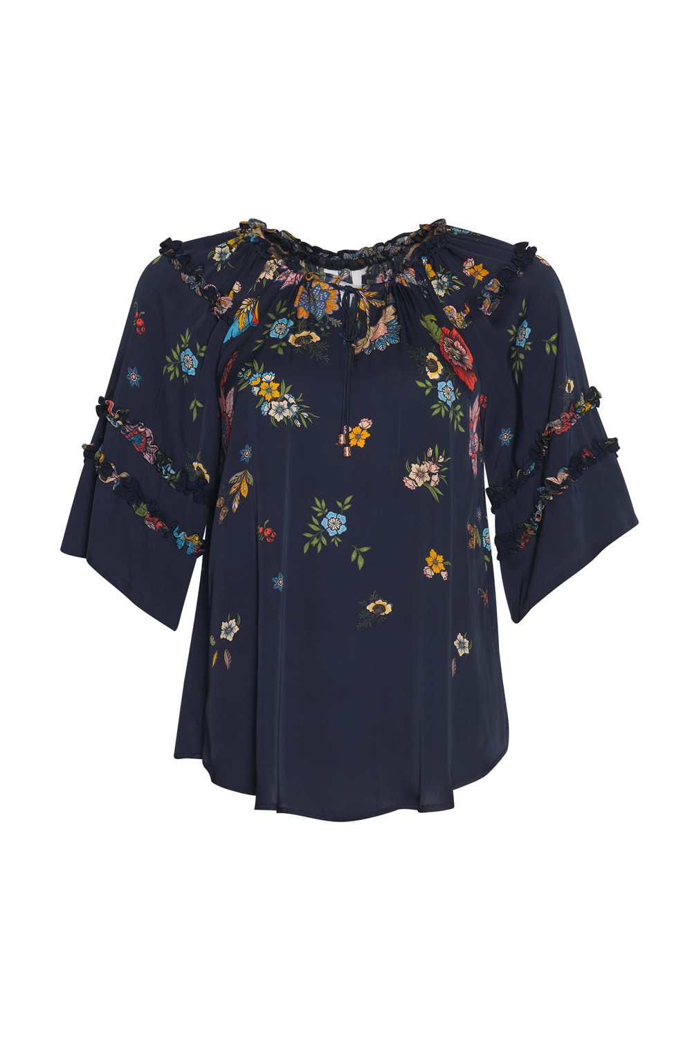 Loobie's Story Gala Blouse - Indigo Multi