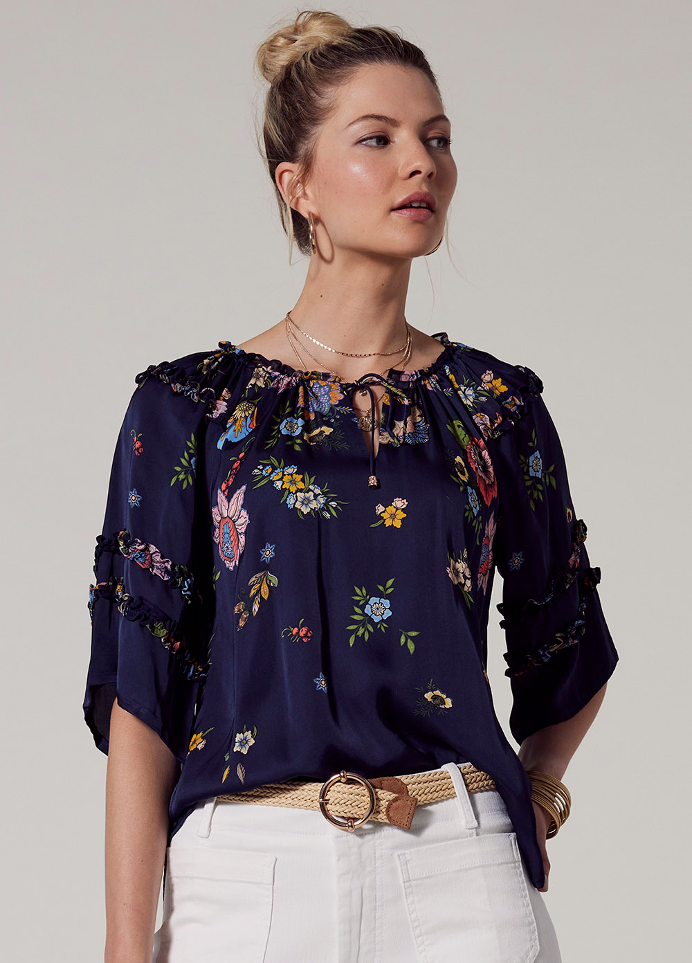 Loobie's Story Gala Blouse - Indigo Multi